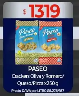 Nini Mayorista Paseo crackers oliva y romero/queso/pizza oferta