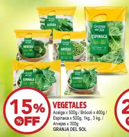 Nini Mayorista Granja del sol vegetales oferta