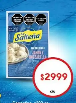 Nini Mayorista La saltena sorrentinos jamon y mozzarella oferta