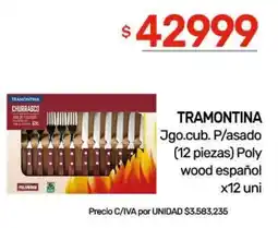Nini Mayorista Tramontina jgo.cub. p/asado oferta