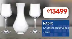 Nini Mayorista Nadir kit decanter/2 copas oferta