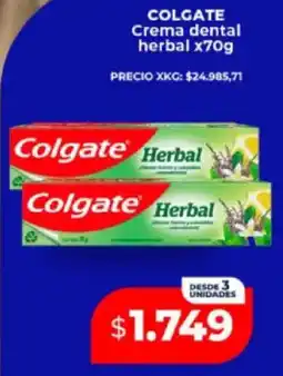 Supermayorista Vital COLGATE Crema dental herbal oferta
