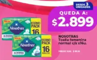 Supermayorista Vital Nosotras toalla femenina normal oferta