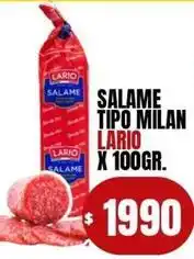 Supermercados Mariano Max Lario - salame tipo milan oferta