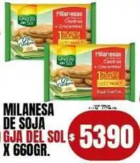 Supermercados Mariano Max Granja del sol - milanesa de soja oferta