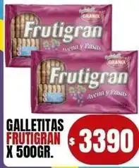 Supermercados Mariano Max Frutigran - galletitas oferta