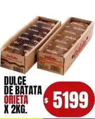 Supermercados Mariano Max Orieta - dulce de batata oferta