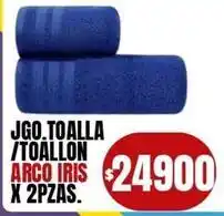 Supermercados Mariano Max Jgo.toalla /toallon x 2pzas oferta