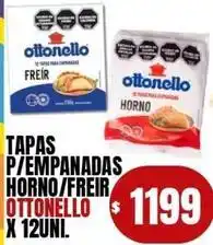 Supermercados Mariano Max Ottonello - tapas p/empanadas horno/freir x 12uni oferta