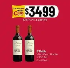 Diarco Etnia - vino gran roble c ext{ó}d:45360 oferta
