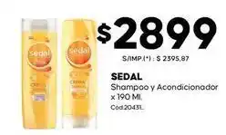 Diarco Sedal - shampoo y acondicionador x 190 ml. cod:20431 oferta