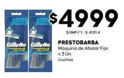 Diarco Gillette - prestobarba máquina de afeitar fija x 3 un. cod.7646 oferta