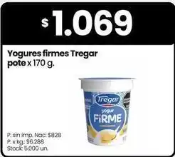 Changomas Tregar - yogures firmes oferta