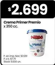 Changomas Primer premio crema oferta