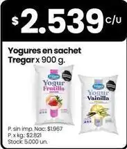 Changomas Tregar - yogures en sachet oferta