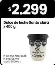 Changomas Santa clara dulce de leche oferta