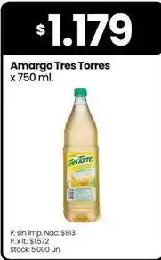 Changomas Tres torres - amargo oferta