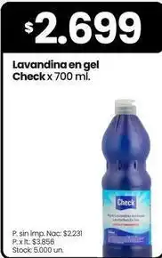 Changomas Lavandina en gel check oferta