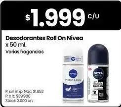 Changomas Nivea desodorantes roll on oferta