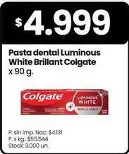 Changomas Colgate - pasta dental luminous white brilliant oferta