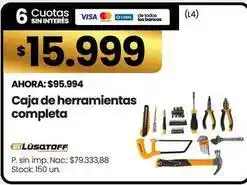 Changomas Lüsqtoff caja de herramientas completa oferta