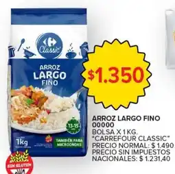 Carrefour Market Carrefour classic arroz largo fino oferta