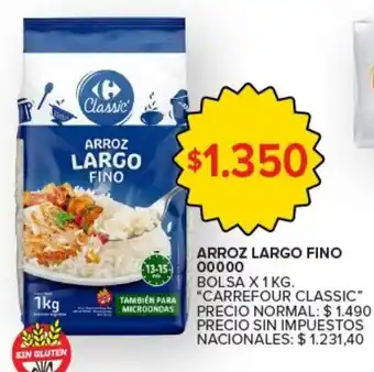 Carrefour Market Carrefour classic arroz largo fino oferta
