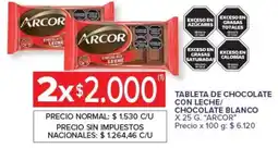 Carrefour Market Arcor tableta de chocolate con leche oferta