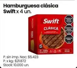 Changomas Swift hamburguesa clásica oferta