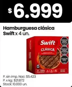 Changomas Swift hamburguesa clásica oferta