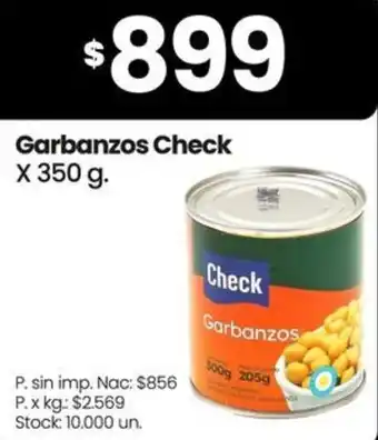 Changomas Check garbanzos oferta