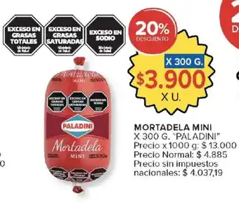 Carrefour Paladini mortadela mini oferta