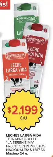 Carrefour Market La serenisima leches larga vida oferta
