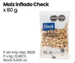 Changomas Check maíz inflado oferta