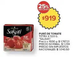 Carrefour Market Salsati puré de tomate oferta