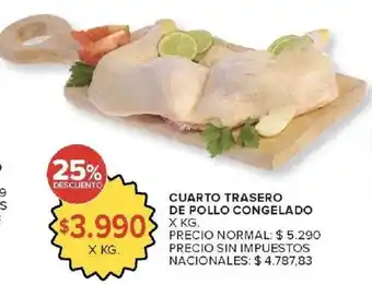 Carrefour Market Cuarto trasero de pollo congelado oferta