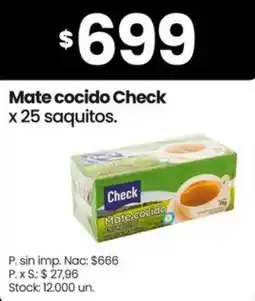 Changomas Check mate cocido oferta