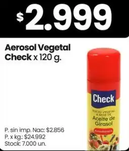 Changomas Check aerosol vegetal oferta