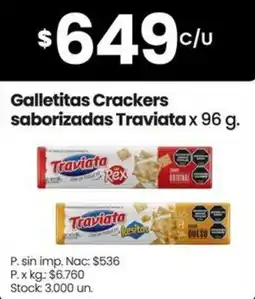 Changomas Traviata galletitas crackers saborizadas oferta