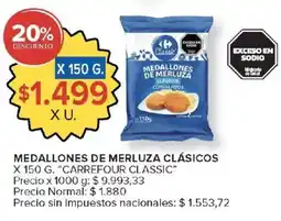 Carrefour Market Carrefour classic medallones de merluza clásicos oferta