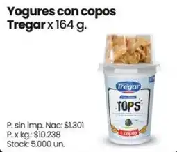 Changomas Tregar yogures con copos oferta