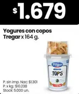 Changomas Tregar yogures con copos oferta