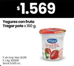 Changomas Tregar yogures con fruta oferta
