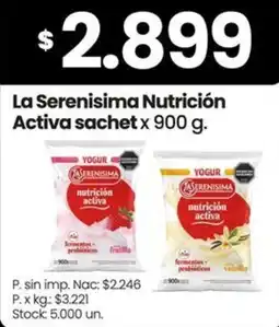 Changomas La serenisima nutricion activa oferta