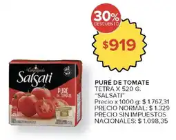 Carrefour Salsati puré de tomate oferta