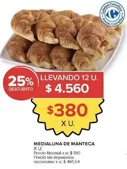 Carrefour Market Carrefour medialuna de manteca oferta