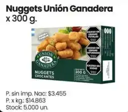 Changomas Unión Ganadera nuggets crocantes oferta