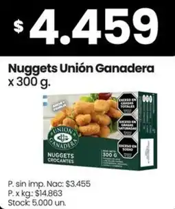Changomas Unión ganadera nuggets crocantes oferta