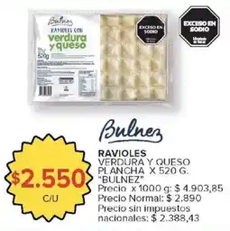 Carrefour Market Bulnez ravioles con verdura y queso oferta