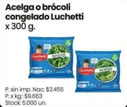 Changomas Luchetti acelga o brócoli congelado oferta